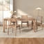 Table de salle à manger rectangulaire en noyer clair pour salle à manger / cuisine-2141537108
