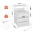 Travison Nightstands with 3 Drawers & Outlets, Bedside Tables with 2 USB Ports & 2-Tier Open Shelf-308674733