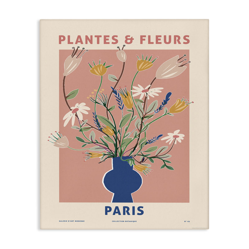 «Pastel Plantes & Fleurs», art mural sur toile par Reinders, H 48 po x l 36 po