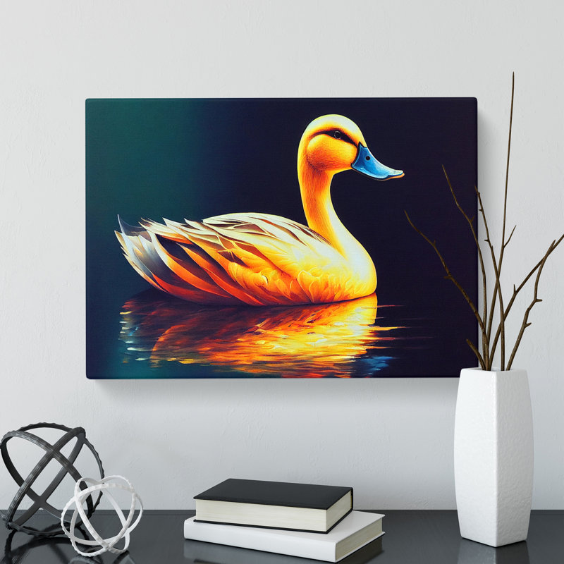 Legendary Duck - Wrapped Canvas, 50cm H x 76cm W x 3cm D