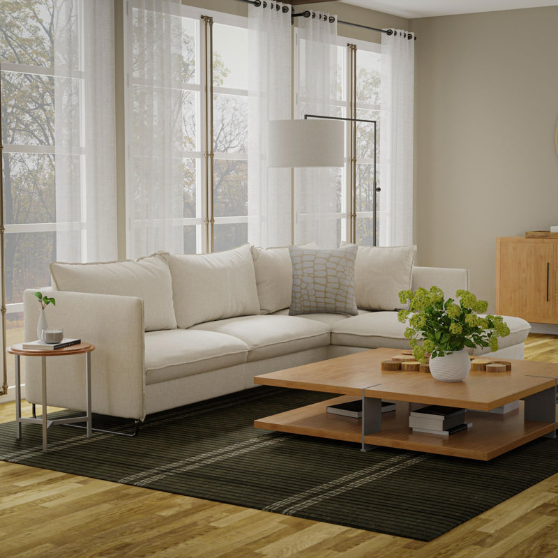 Tapis 100% laine tissé à la main, Rectangle 7 pi 9 po x 9 pi 9 po
