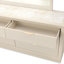 Commode portrait avec éclairage DEL - Blanc albâtre