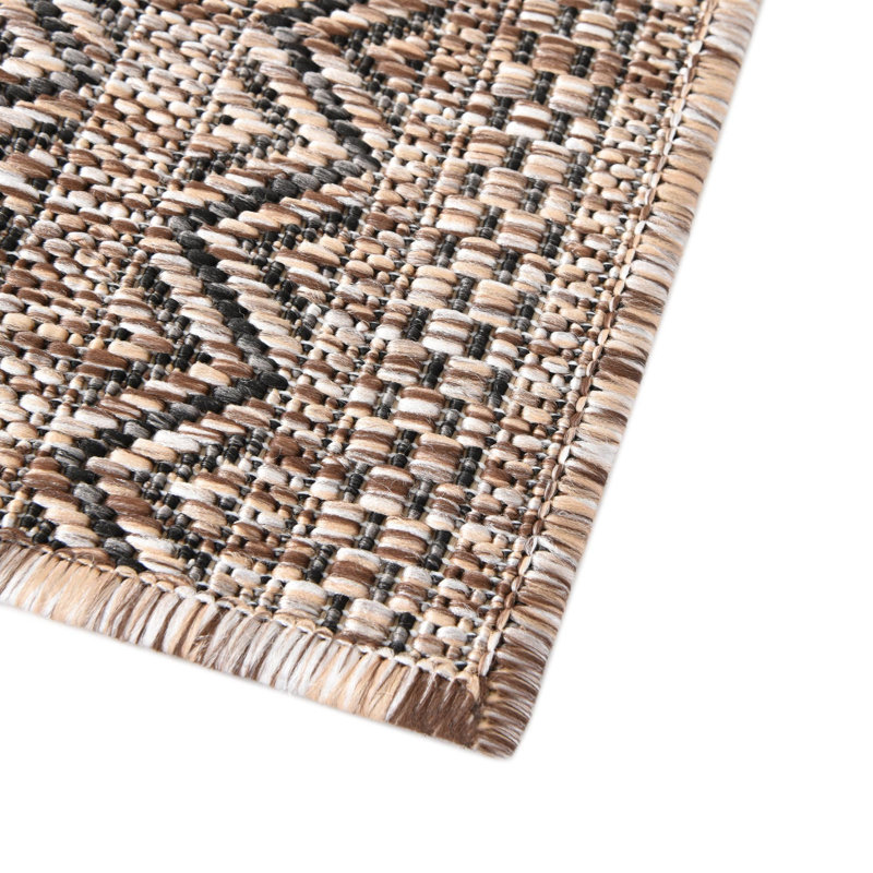Outdoor Glimmer Area Rug Light Brown Color, Rectangle 10' x 14'