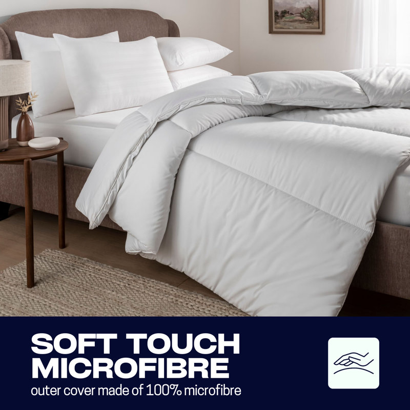 NightComfort Deluxe 10.5 Tog Feels Like Down All Season Microfibre Duvet, Double