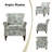 Asul Armchair with Nailhead Trim-2026258218