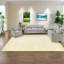 Modern Chenille Sofas Set, Plush Oversized Double Cushion, Light Grey Living Room Style