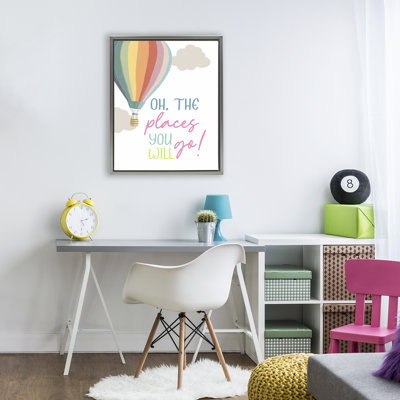 The Places You Will Go Floating Frame, design by Christine Simpson Art