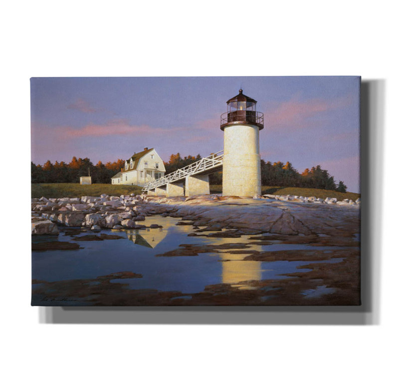 «Lighthouse 3» par Zhen-Huan Lu, art mural sur toile, H 18 po x l 26 po x P 0,75 po