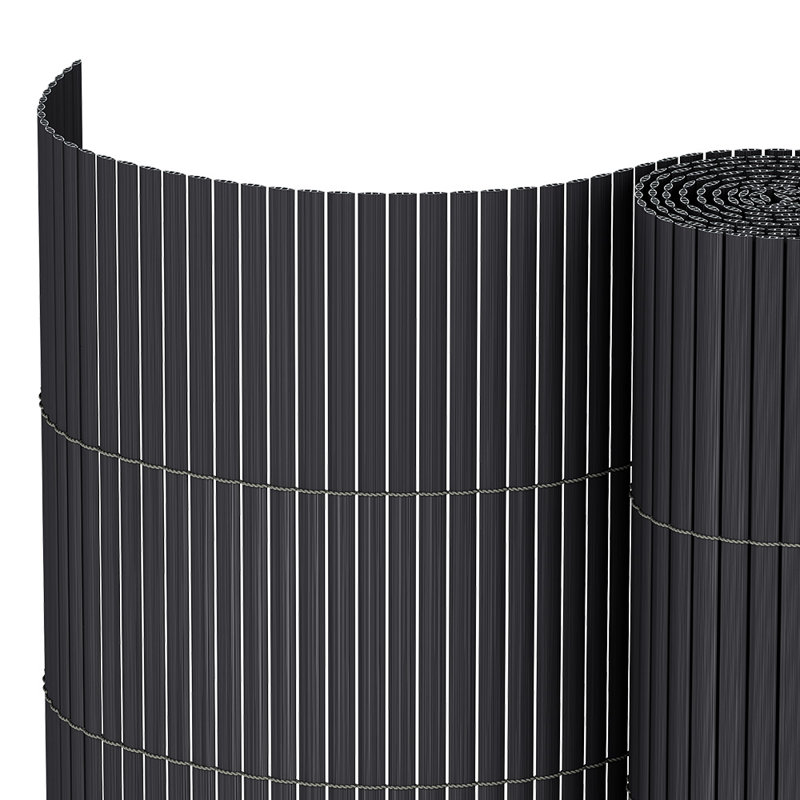 500cm W x 100cm D Foldable PVC Privacy Screen Outdoor Fence, 180cm H x 300cm W x 1.60cm D