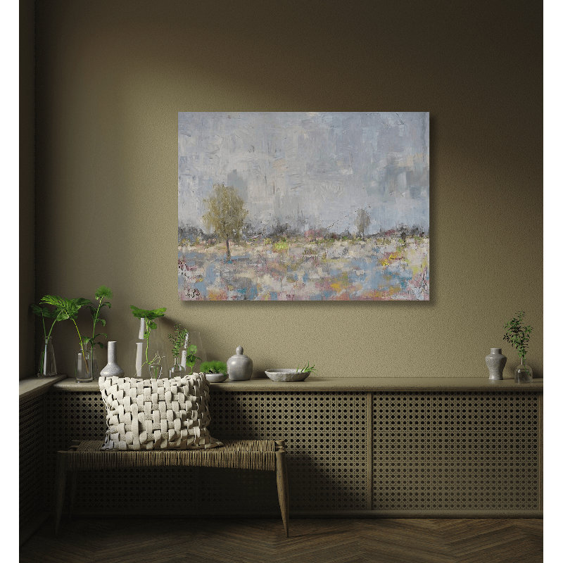 Burst of Spring - Artist Enhanced Canvas Print, 40" H x 60" W x 1.5" D, Wrapped Canvas