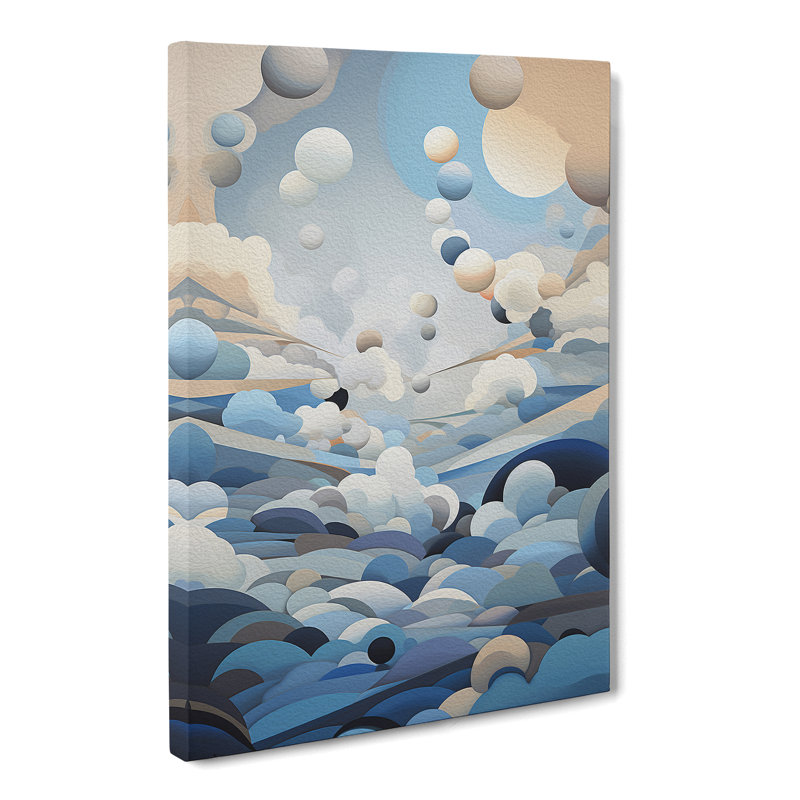 Cloudy Sky Orphism No.4 - Print, 50cm H x 35cm W x 3cm D