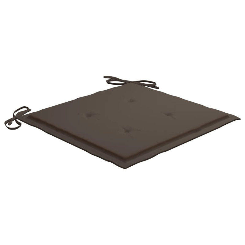Outdoor Seat Cushion, 19.7" H x 19.7" W x 1.6" D, Brown