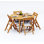 Surfliner Outdoor - Piece Teak Dining Set