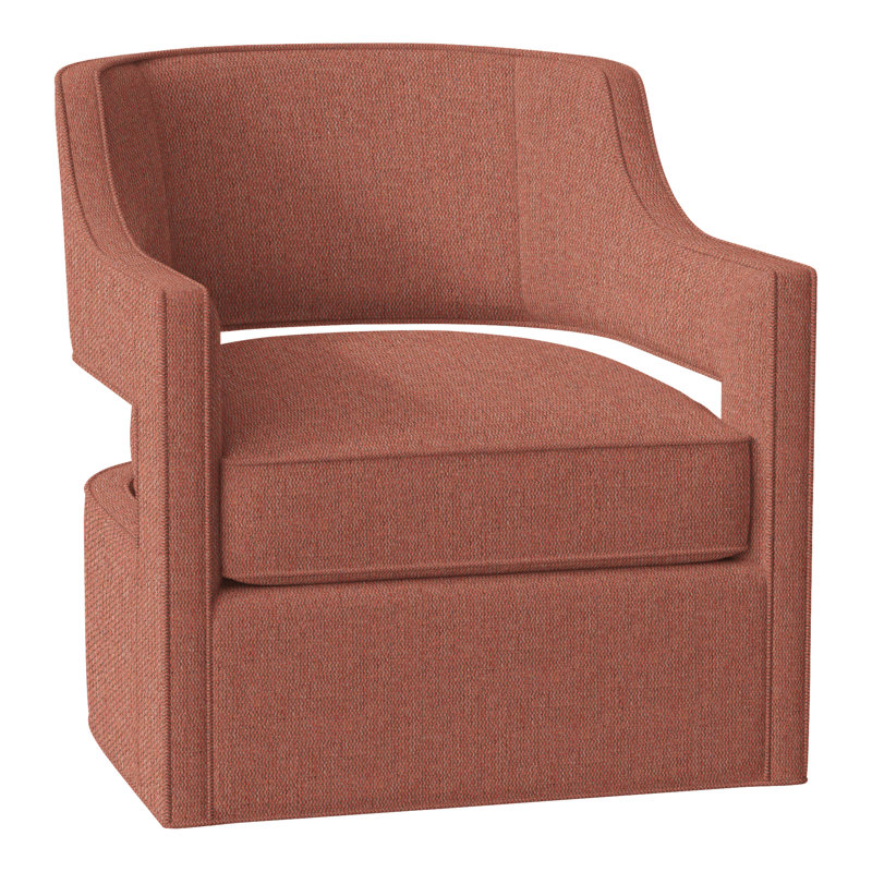 Phoebe 29.5" W Swivel Armchair, Perigold Play Adobe