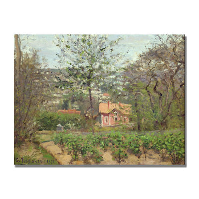 « the maison » par camille pissarro, reproduction d’art sur toile