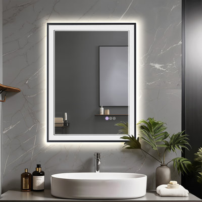 Miroir de salle de bain à DEL 3 couleurs à intensité variable
