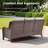 Schutt 72'' Wide Provence Style Wicker Outdoor Patio Sofa With Cushions-1089629763-1089629782