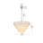 Charlotte 36 inch Alabaster Chandelier in Chrome-687130308