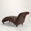 Chaise longue capitonnée en similicuir sans accoudoirs-62150225
