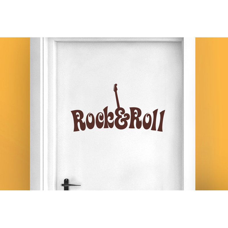 Entertainment Wall Decal, Brown
