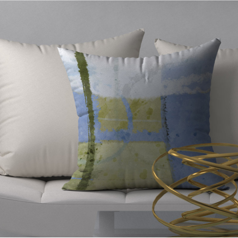 Fab Abstract Reversible Throw Pillow, 24" x 24"