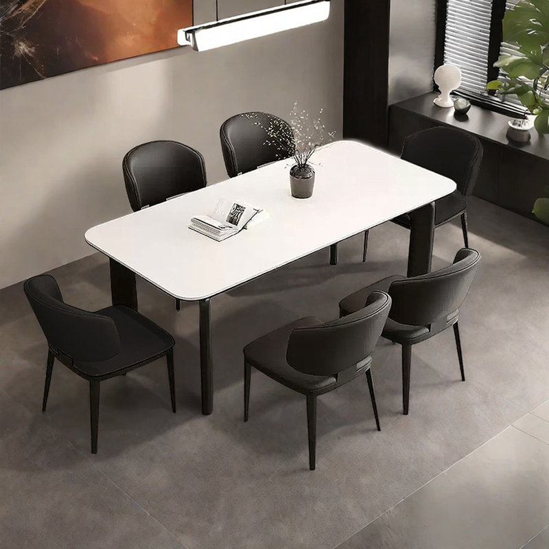 Table rectangulaire rectangulaire simple et luxueuse, H 29,53 po x L 70,87 po x l 35,43 po