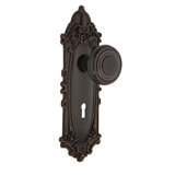 Victorian Plate with Decorative Keyhole and Deco Door Knob