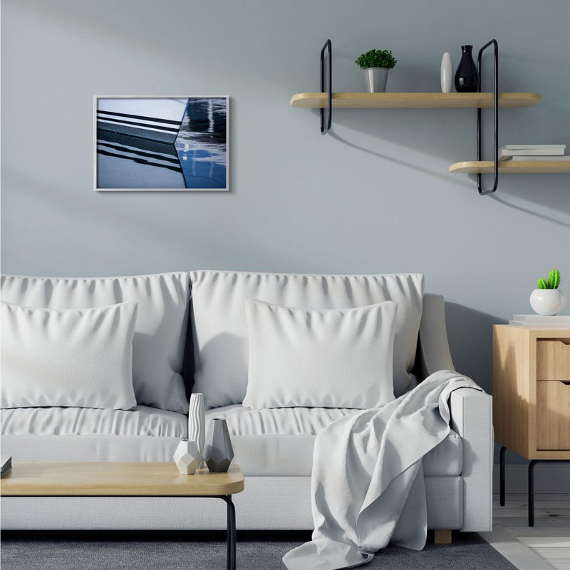 « bateau reflection ocean lake », impression, H 16 po x l 20 po x P 1,5 po, Estampe numérique Farmhouse