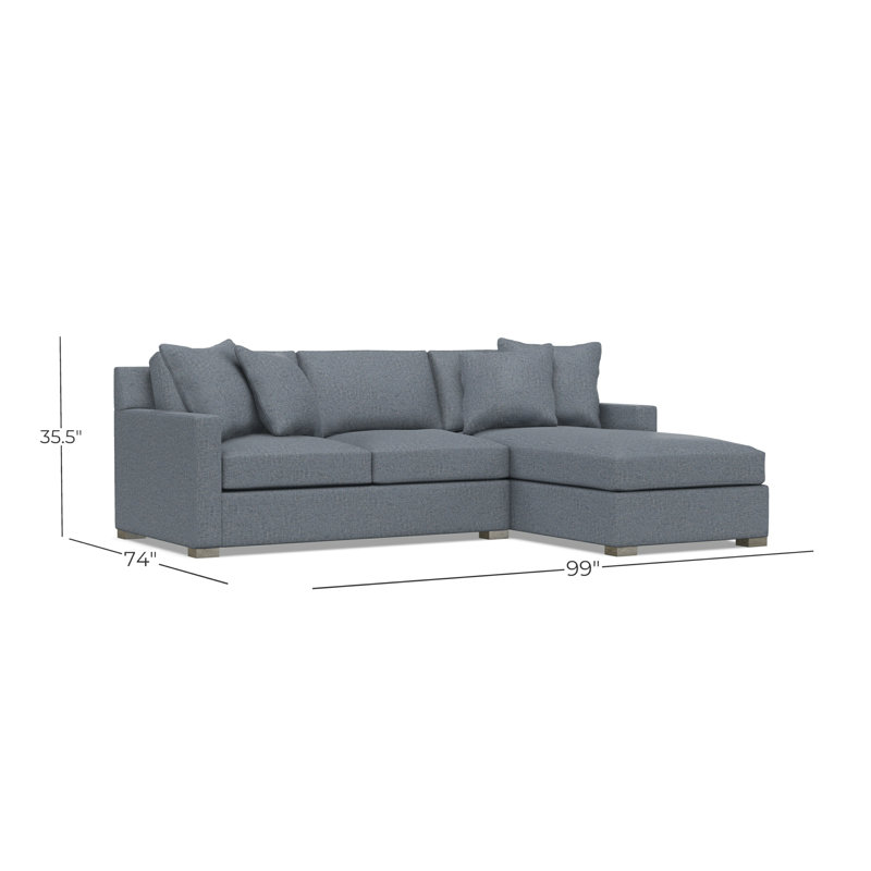 Kelsey Fabric 2 Pc Sectional, 1697-034