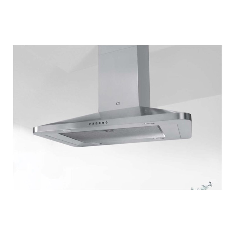 Sirius Range Hoods 36" Stainless Steel 600 CFM Convertible Island Range Hood with Mesh Filter