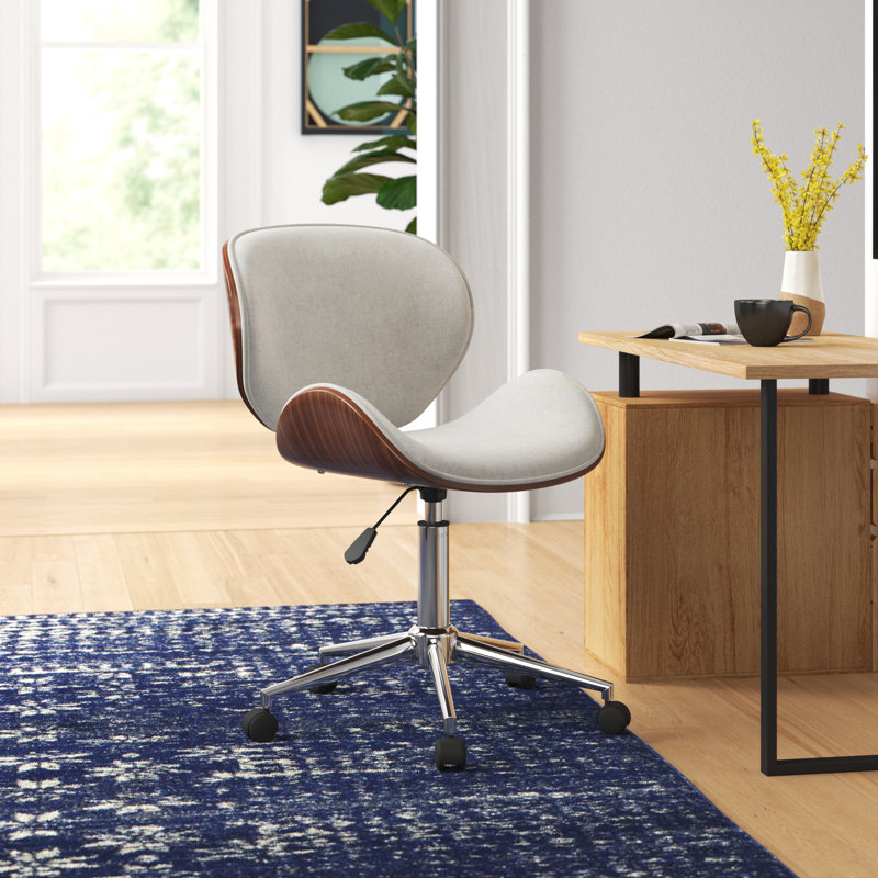 Sigler Adjustable Height Swivel Task Chair, Light Gray
