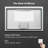 Berenize Rectangular LED Mirror Human Body Induction Motion Sensor Dimmable Anti Fog Vanity Mirror-972863493