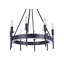 Retta 8 - Light Steel Wagon Wheel Chandelier-1422160267