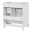 Meuble-lavabo 30 po avec lavabo, une porte avec tablette et trois tiroirs, porte à fermeture douce, blanc-1441482112-1441482113