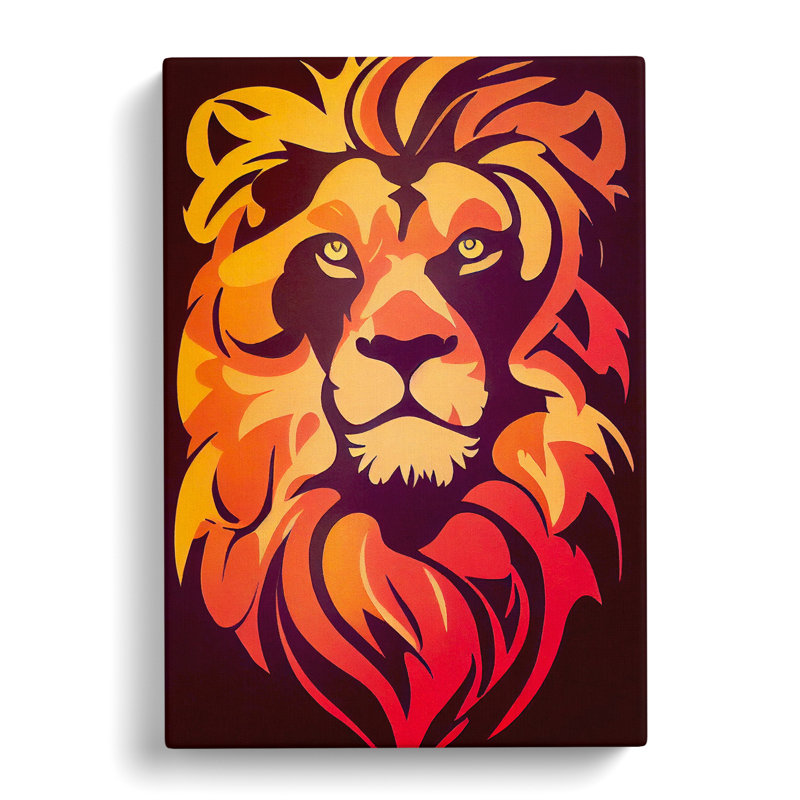 Lion Soviet Vol.1 - Wrapped Canvas, 50cm H x 35cm W x 3cm D