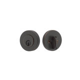Modern Disc Single Cylinder Deadbolt For 1-3/8" To 2-1/8" Door Oil Rubbed Bronze Finish