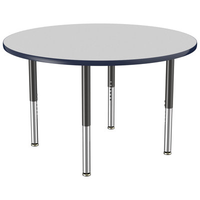 Round T-Mold Adjustable Height Activity Table