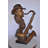 Musicista By Arnadia, Bust Of Saxophone Player Bronze Statue -  15" X 18"X 32"H