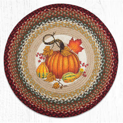  RP-417 Autumn Pumpkin Round Patch 27"x27"