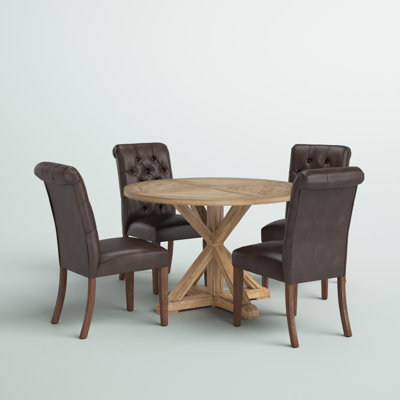 Ashbaugh 4 - Person Pedestal Dining Set
