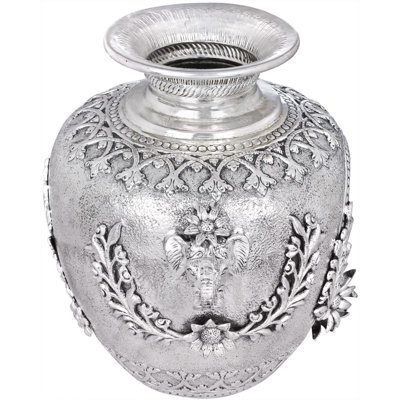 Radha Krishna Kalasha Copper Decorative Jar 1