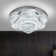 Jayden-Mark Elegant LED Crystal Tiered Ceiling Light, 24" Flush Mount Chandelier Light with Remote Control