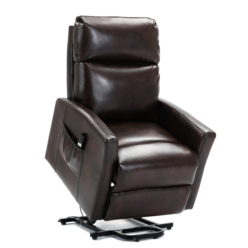 Fauteuil inclinable lève-personne électrique en similicuir Cacilda, Grey