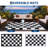 Outdoor Rug for Patio Large Modern Reversible Floor Mat, Foldable Lightweight Plastic Straw RV Carpet, Geometric Plaid Indoor Outdoor Blanket-717067775
