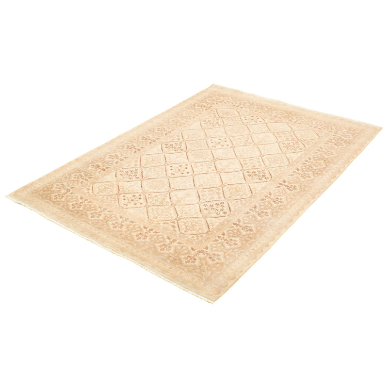 Diani One-of-a-Kind 6'1" X 8'11" New Age Wool Area Rug in Cream