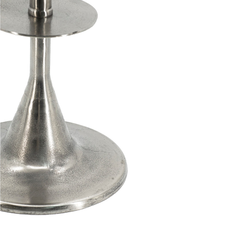 Table de bout à piédestal, Argent