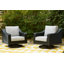 Fauteuil pivotant d'extérieur avec coussin Gennelle