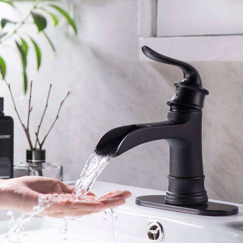 Vessel Sink Faucet Single-handle Bathroom Faucet with Drain Assembly, Black