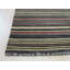 Tapis contemporain rayé multicolore en laine noué à la main 3 x 5
