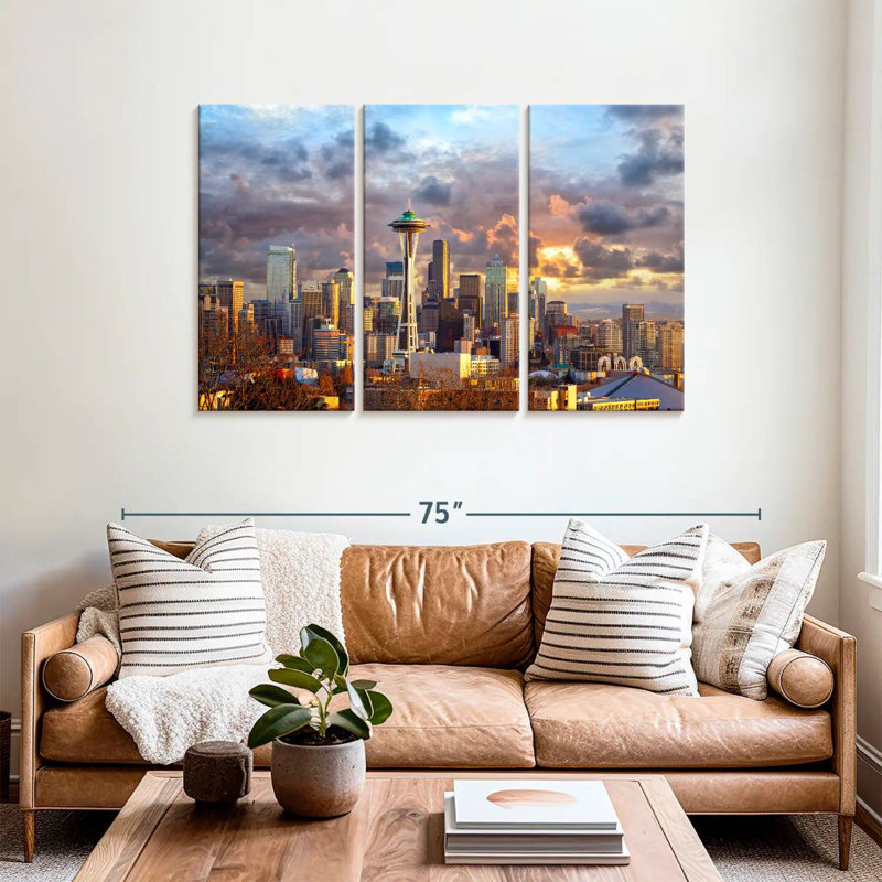 Nicci Seattle Sunset Sky, 36" H x 57" W